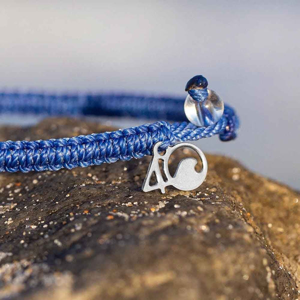 Blue braided sales bracelet