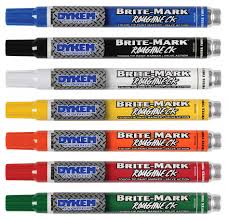 gear marker BRITE-MARK Medium Tip Paint Marker, Orange