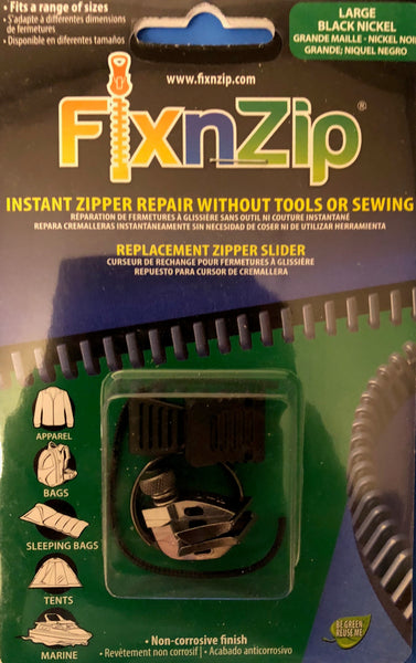 Fixnzip Zipper Repair Small Black Nickel