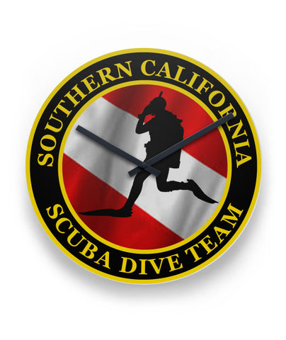 Dive Team Logo Clock