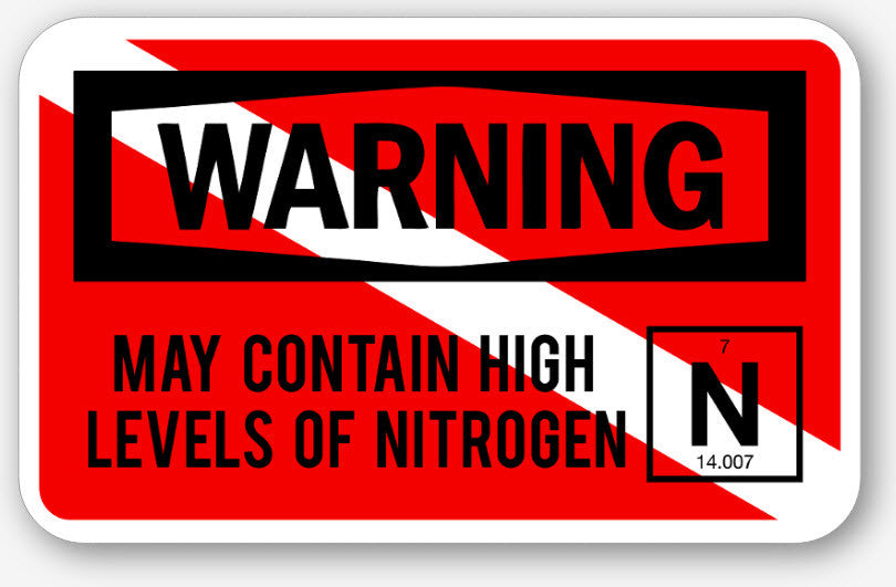May Contain High Levels of Nitrogen Sticker
