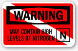 May Contain High Levels of Nitrogen Sticker