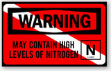 May Contain High Levels of Nitrogen Sticker