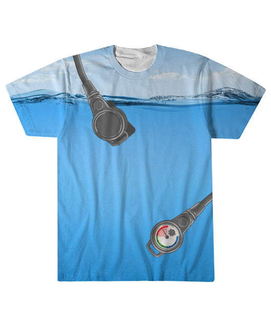 Dive Gear T-Shirt - Ocean Background