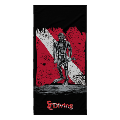 Beach Towel - SCDiving with Logo