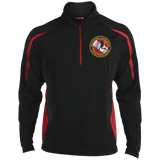 Mens Sport Wicking Colorblock Half-Zip