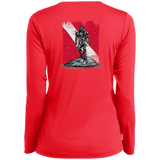 Ladies Long Sleeve Performance Vneck Tee