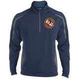 Mens Sport Wicking Colorblock Half-Zip