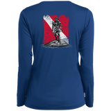 Ladies Long Sleeve Performance Vneck Tee