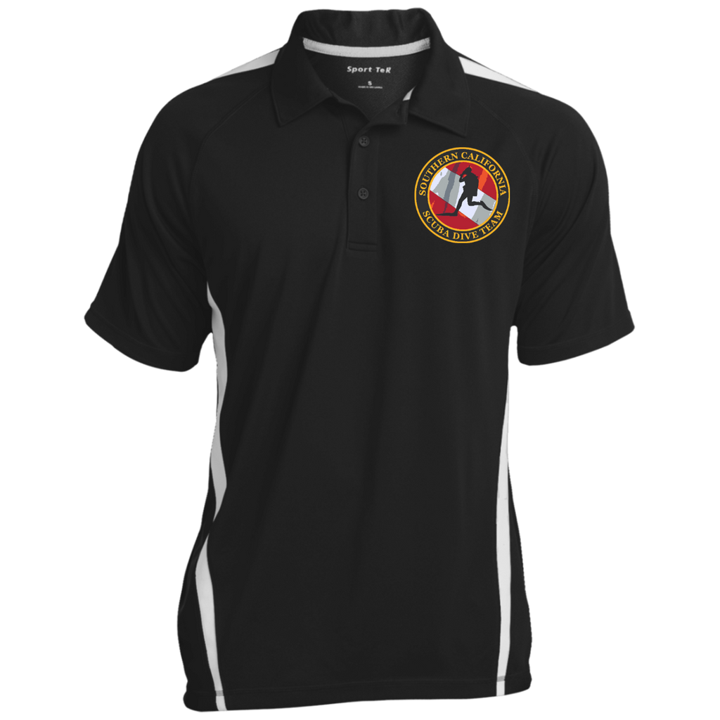 Mens Custom Colorblock 3-Button Polo