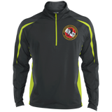 Mens Sport Wicking Colorblock Half-Zip
