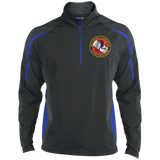 Mens Sport Wicking Colorblock Half-Zip