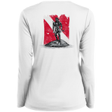Ladies Long Sleeve Performance Vneck Tee