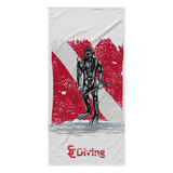 Beach Towel - SCDiving with Logo