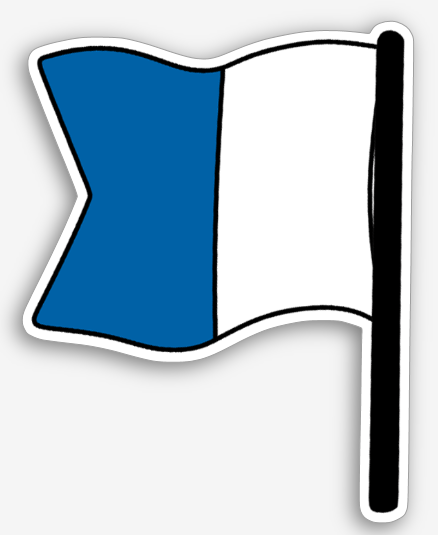 International Dive Flag Sticker