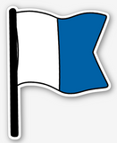 International Dive Flag Sticker