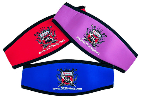 Mask Strap Cover - with SCDiving Dive Shop Logo