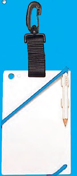 Slate, Medium Size with Plastic Clip 6” X 8”