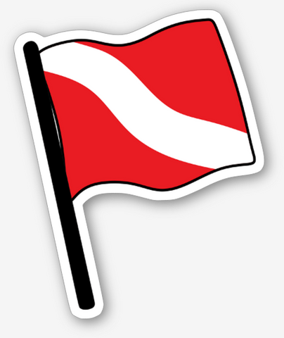 USA Dive Flag Sticker