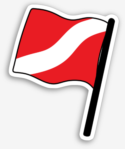 USA Dive Flag Sticker