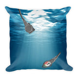 Square Pillow - Scuba Gear Artwork