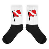 Dive Flag Black foot socks